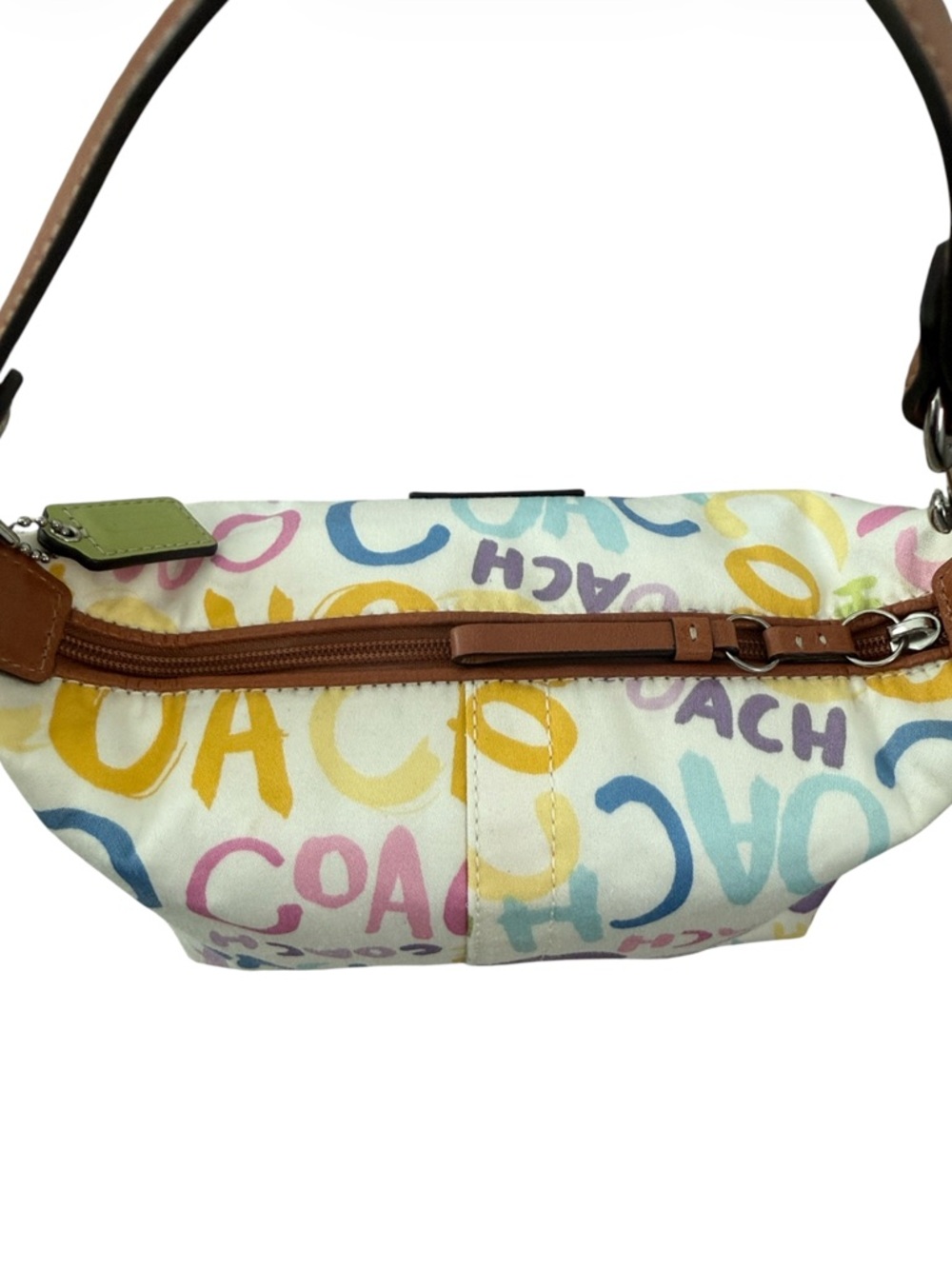 Coach Vintage Y2K Hampton Multicolor Graffiti Scribble Mini Hobo Handbag - Picture 3 of 6